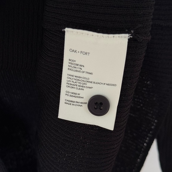 Oak + Fort Front Cutout Cardigan - Picture 3 of 4